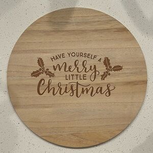 Have Yourself a Merry Little Christmas Wood Serve Charcuterie Board Decor